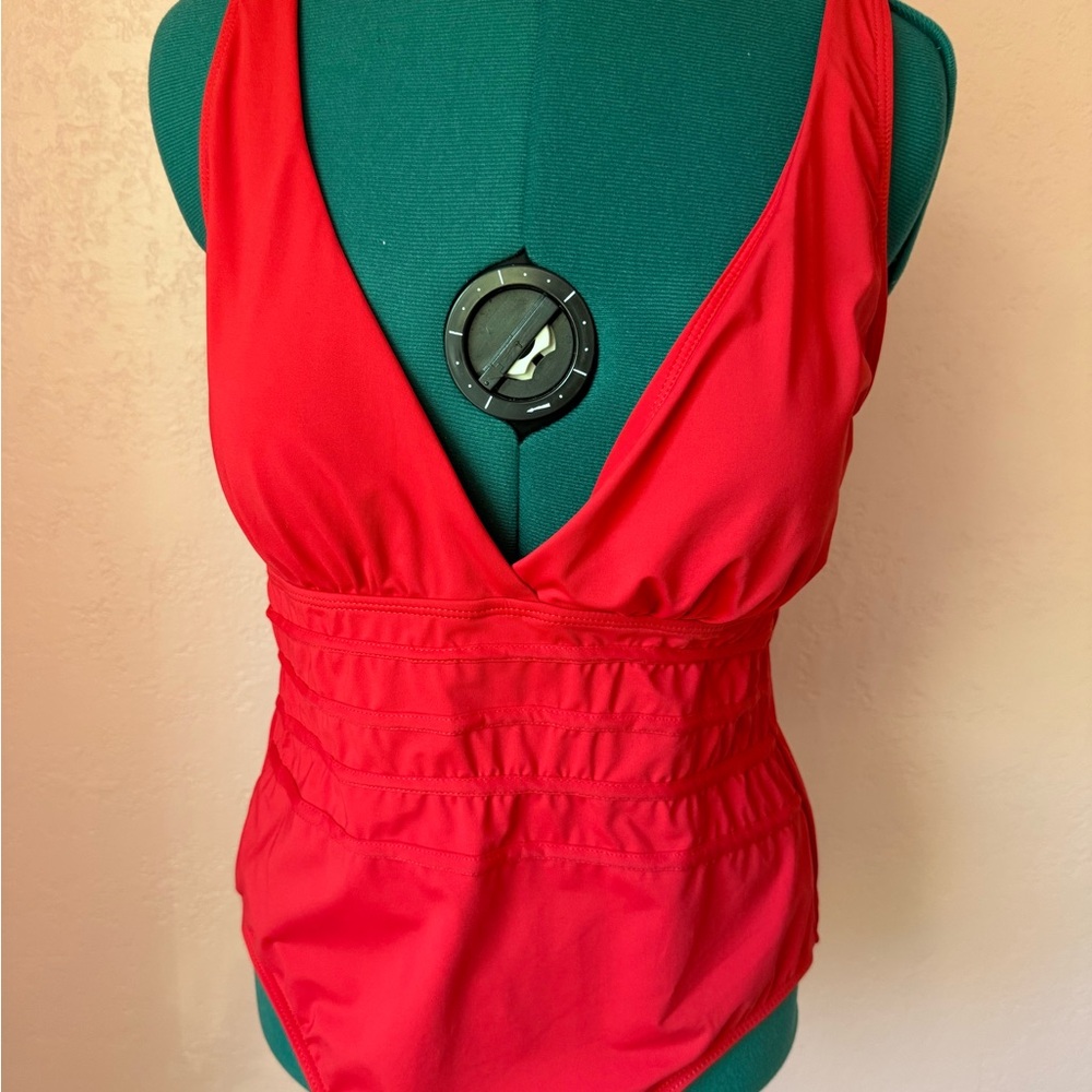 Catherine Malandrino Red One Piece Swimsuit XL